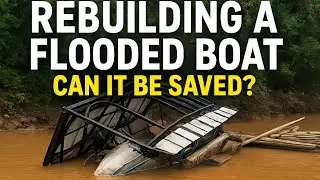 Я купил затонувшую лодку Malibu Wakesetter на аукционе… и попытался её починить! 😱 #BoatRebuild