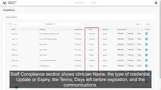 Compliance Tracker by Medisource