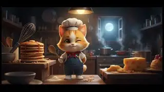 secret little chef the kitten baked a delicious pizza