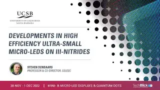 UC Santa Barbara | Developments in High Efficiency Ultra-Small Micro-LEDs Based on III-Nitrides