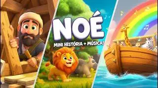 A Arca de No&eacute; &ndash; Mini Hist&oacute;ria + M&uacute;sica Infantil 🎵✨ | V&iacute;deo Completo Ultra Animado!