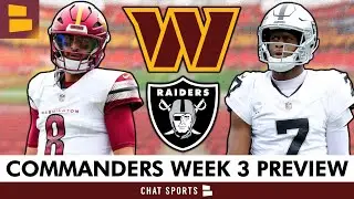 Commanders vs. Raiders Week 3 Preview: Keys To Victory & Score Prediction | Time To Bounce Back