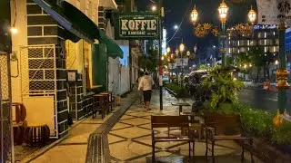 Kayutangan Heritage Malang &bull; Night walking in after rain in Malang city &bull; 4K