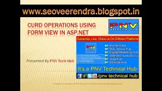 Form View  CURD (Create Update Retrieve Delete) Operations  Using Asp.Net