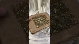 Latest hand embroidered Box clutch