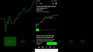 Invesco S&.P 500 High Dividend Low Volatility ETF Robinhood Stock Market Investing