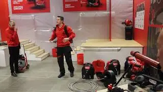 Конференция Milwaukee 2019 (Дублин, 11-12 февраля). Аккумуляторная прочистная машина M18 Fuel