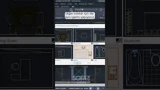 yqarc eklentisi ile tefriş yerleştirme nasıl yapılır? #autocad #mimari  #architecture
