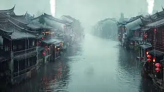 Shanghai Chunshen River Rain | Ancient Historical Ambience for Sleep, Study, Focus, Relaxing