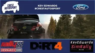 KevEdwards SimRally Live Stream #CrestAutoSport DiRT4 Australia