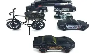 Learn Black Color Street Vehicles Names & Sounds For Preschool Kids Video | Smiley Face Learning
