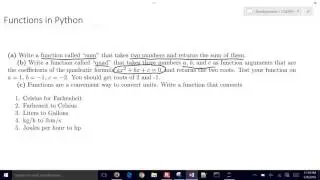 Define Python Functions with Multiple Inputs and Outputs