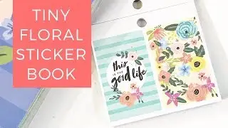 Tiny Floral Sticker Book- Flipthrough