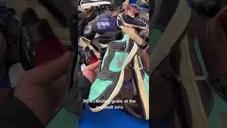 FINDING SNEAKER GRAILS AT GOODWILL👀🧑&zwj;🍳 #sneakerhead #thrifting