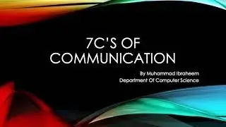 7 c's of communication || communication sill ||Soft skill