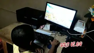 3 Years Boys play A Desktop#GRC VLOG#