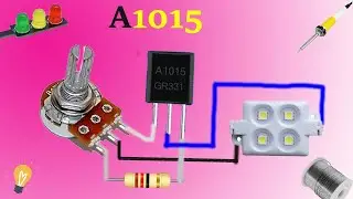 VOLTAGE REGULATOR USING TRANSISTOR|HOW TO MAKE LED DIMMER USING A 1015 TRANSISTOR|A 1015 PROJECTS
