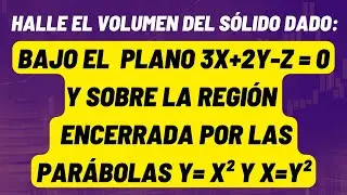 🔥Volumen con Integral Doble | Coordenadas Rectangulares