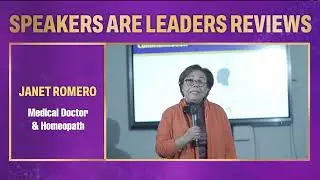Harry Sardinas  |  Speakers Are Leaders Review  |  Janet Romero