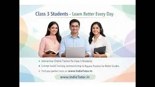 Online Tuition for Class 3 Students - indiatutor.in #OnlineTuition #Class3 #OnlineClasses #Tuition