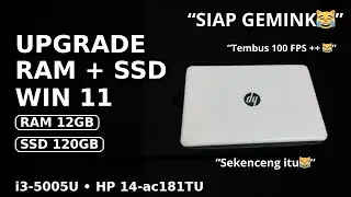 Awokawok Laptop Lama Disulap Jadi “Siap Gaming” 🤣 RAM 12GB + SSD + Win 11