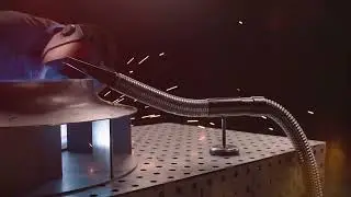 HandyCart Mobile Hi Vac Extraction with Hoses and Nozzles - Precision Welding Group