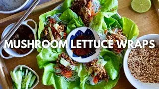The BEST Mushroom Lettuce Wraps 🍄