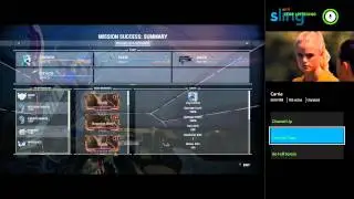 Sling TV Xbox Mode showing snap mode, fullscreen mode