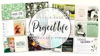 12x12 Double Page Project Life Process | Week 29 [Studio Calico]