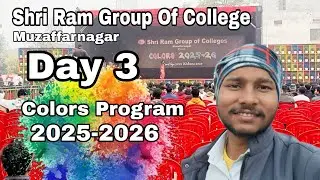 COLORS PROGRAM 2025-2026 🎨 SRGC COLORS MUZAFFARNAGAR || #colors #vlog #travel #minivlog #students 