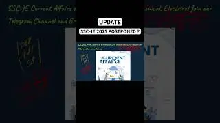 Ssc je postponed.? #sscje #ssc #ytshorts #shorts