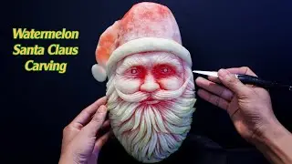 Santa Claus Watermelon Carving