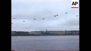 RUSSIA: ST PETERSBURG: V.E. DAY CELEBRATIONS NAVAL PARADE