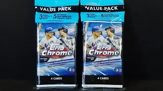 2020 Topps Chrome Baseball 2 Value Packs Rip! *Rookie Auto!*