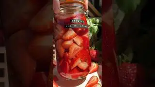 Tequila Por Mi Amante (strawberry infused tequila) #recipe #shorts
