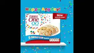 Fibre One Birthday Brownies Social Media Post