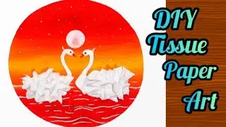 New Origami craft art with tissue paper|Tissue paper art ideas | Tissue paper craft |