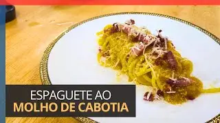 Espaguete Cremoso de Abóbora com Bacon (Surpreende!)