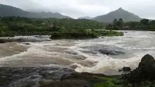 Overflowing Dehrang Dam at Panvel