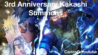 3rd Anniversary Kakashi summons 3 final valleys!!! / NARUTO blazing Aug 2019