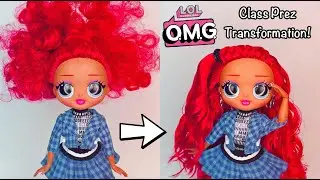 L.O.L. SURPRISE O.M.G. SERIES 3 CLASS PREZ TRANSFORMATION! | AzDoesMakeUp!