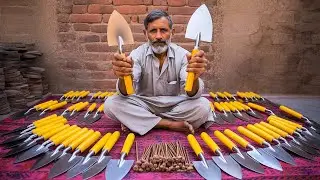 Traditional Metalworking Techniques | Forging a High-Quality Masonry Trowel with Precision and Care