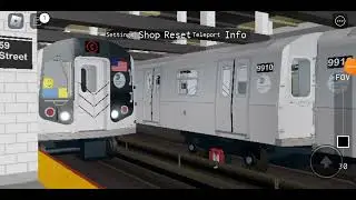 R160 (A)/NIS train + R160 (C) train and R46 (B) train