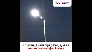 SOLARNA ULIČNA SVETILKA 180W + DALJINSKO UPRAVLJANJE