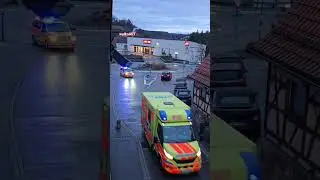 ALARM! Feuerwehr Waldenbuch ASB Rettungsdienst + Notarzt Winterdienst Polizei * Gro&szlig;einsatz #shorts
