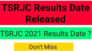 TSRJC 2021 Results Date Released || Check your TSRJC Results Now || TSRJC Results 2021