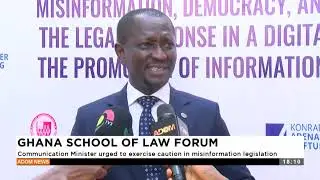 GHANA SCHOOL OF LAW FORUM: Comm. Minister urged to exercise caution in misinformation legislation