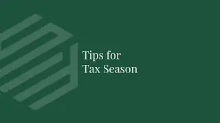 Tips for Tax Season