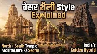 वेसर शैली Style Explained 🔱 | North + South Temple Architecture ka Secret | India&rsquo;s Golden Hybrid |