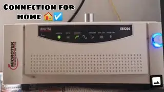 ▶️ microtek inverter installation  home || inverter connection for home 🏡 || srmp technical work